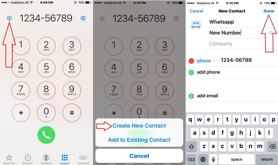 Send WhatsApp message to not saved in iPhone contact list