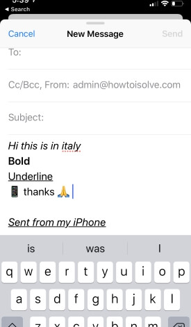 Change font size and style for iPhone Mail app, Notes app