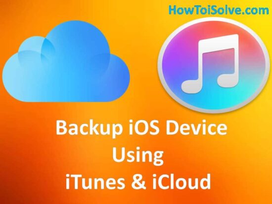 Backup ios device using itunes and icloud
