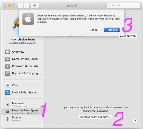 Remove Device From iCloud Mac