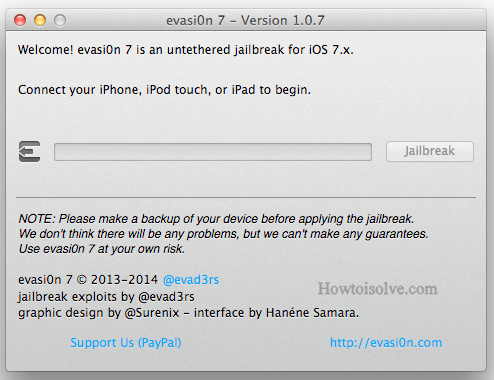 installation pics of EvasiOn 7,install cydia in iPhone