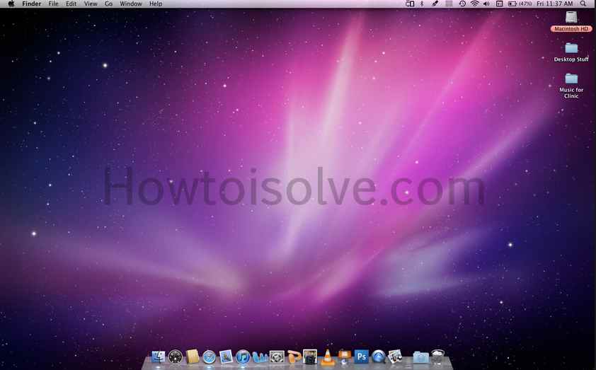 Home Screen Of Mac HowToiSolve