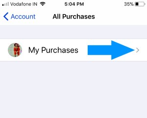 3 Get Your Purchase app list on iPhone app store