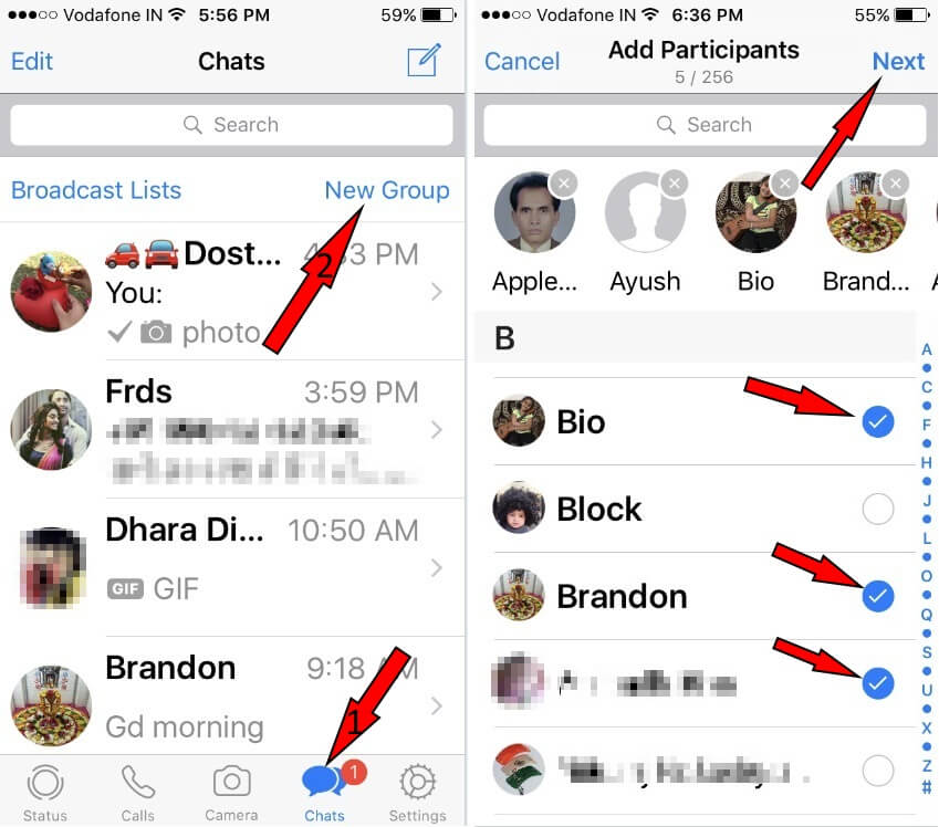 Create a Group Whatsapp on iPhone