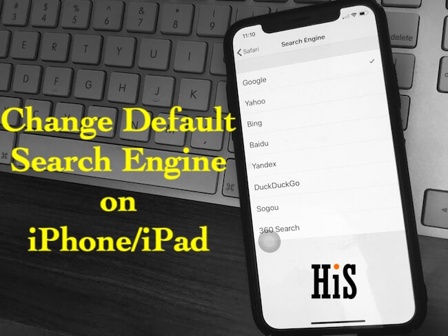 Изменить поисковую систему по умолчанию в Safari в iOS на iPhone iPad iPod touch