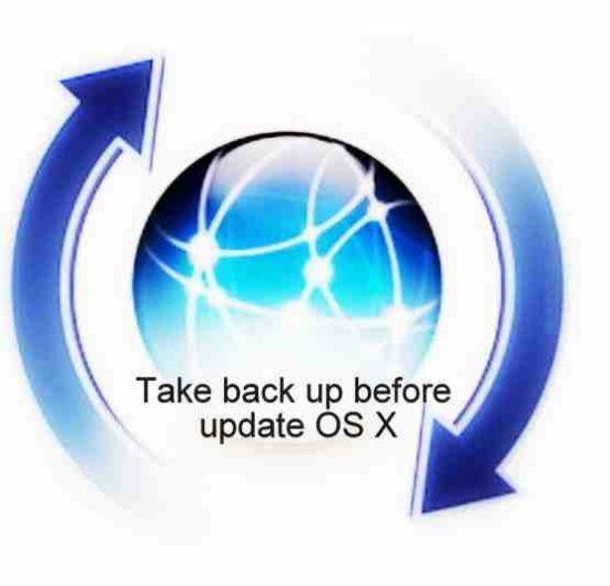 this is guide for Take back up before update OS X in Mac