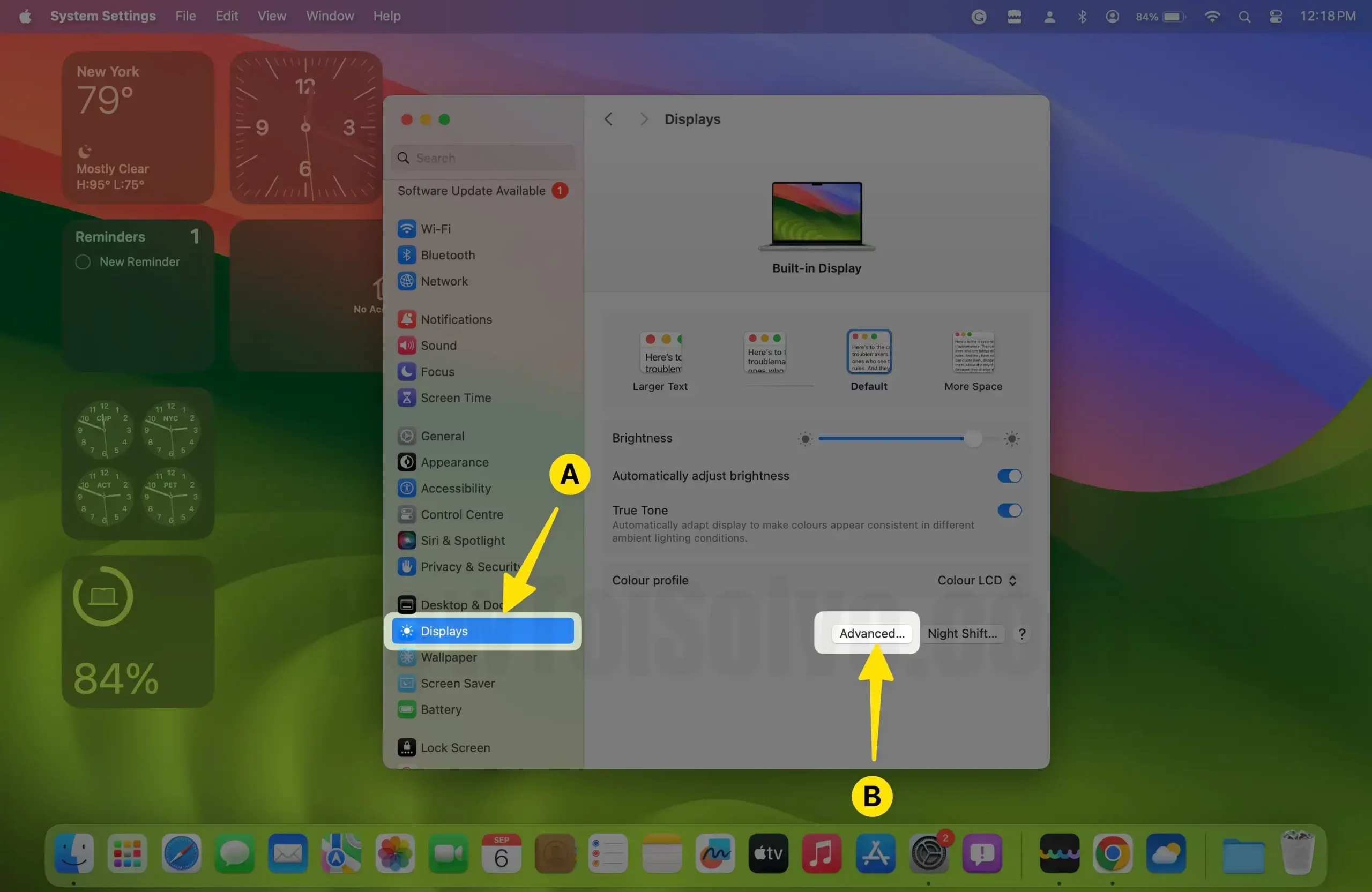 Advanced Display Settings for Mac
