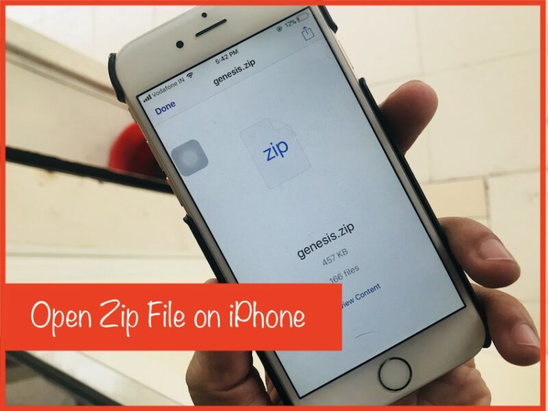 9 Extract and Open Zip file on iPhone