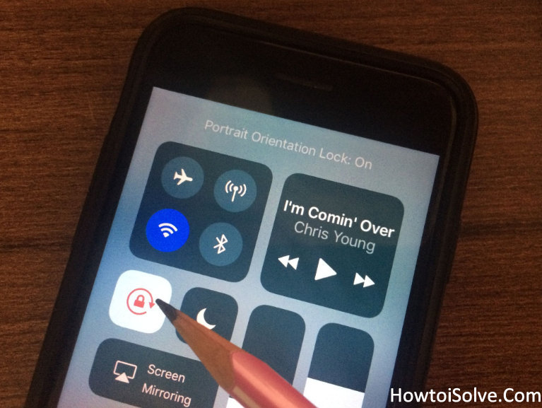 How To Turn On Turn Off Auto Rotate Iphone Screen Orientation For