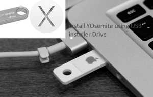 OS X Yosemite USB installer Drive for Mac setup installation