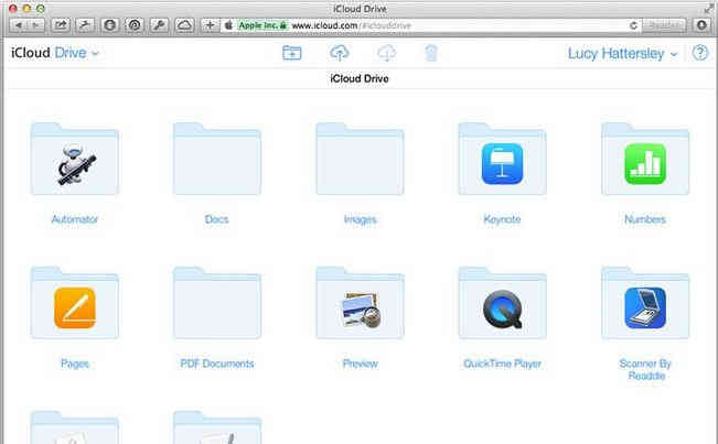 Mac yosemite screen iCloud drive