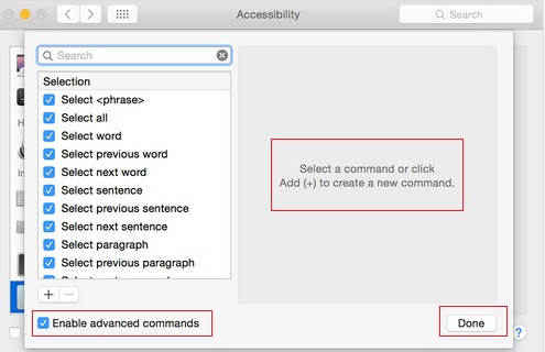 you can add advance command for easily control you Mac