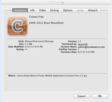 Purchased by a different Apple ID and find recently Apple ID