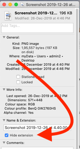 how to view file types in mac