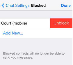 To unblock contacts in WhatsApp Block & unblock WhatsApp contact list