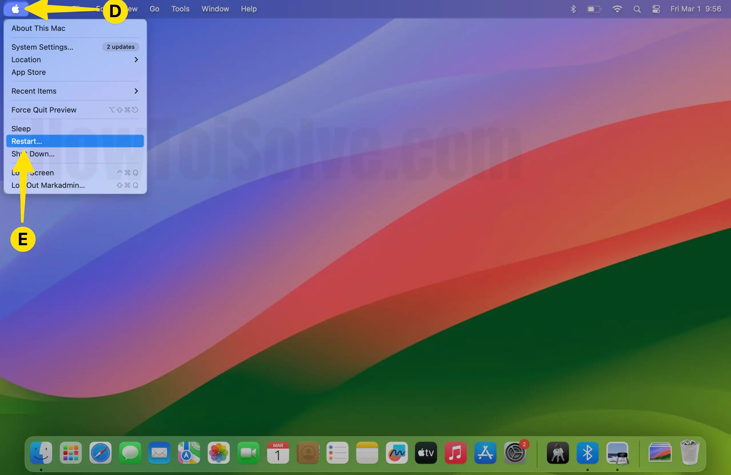 Open Apple Logo Tap on Restart on Mac