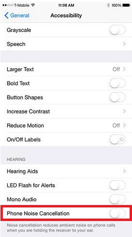 Under the accessibility option Increase call volume in iPhone 6