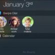 Using swipe dial add contacts in notification center