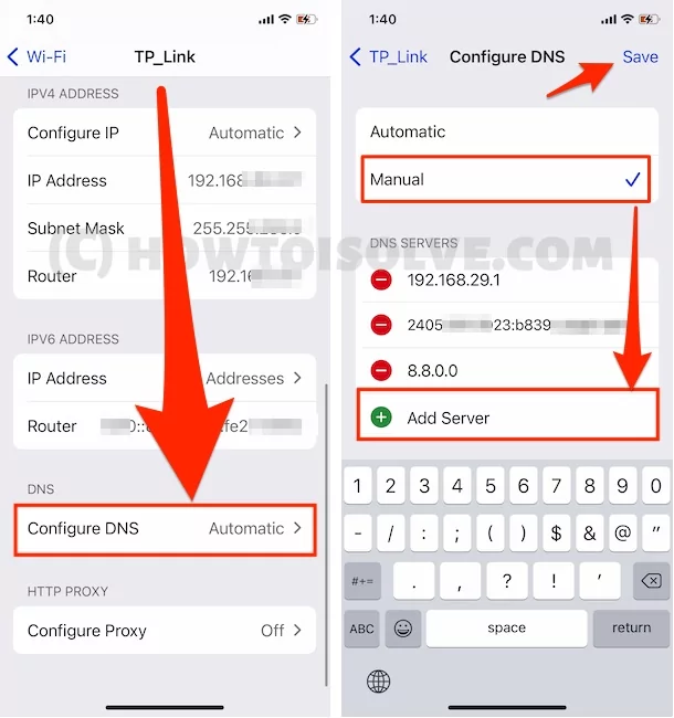 Nintendo Switch Google DNS