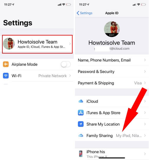 create Apple ID for Child on iPhone
