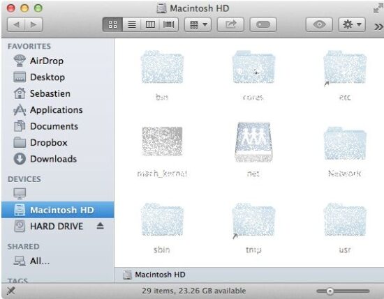 Show all hidden folder on your Mac running on Yosemite