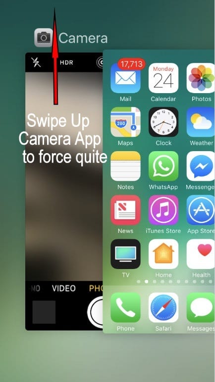 Force close app on iPhone iOS 10