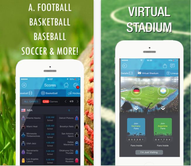 365Scores App for NFL and other sports update