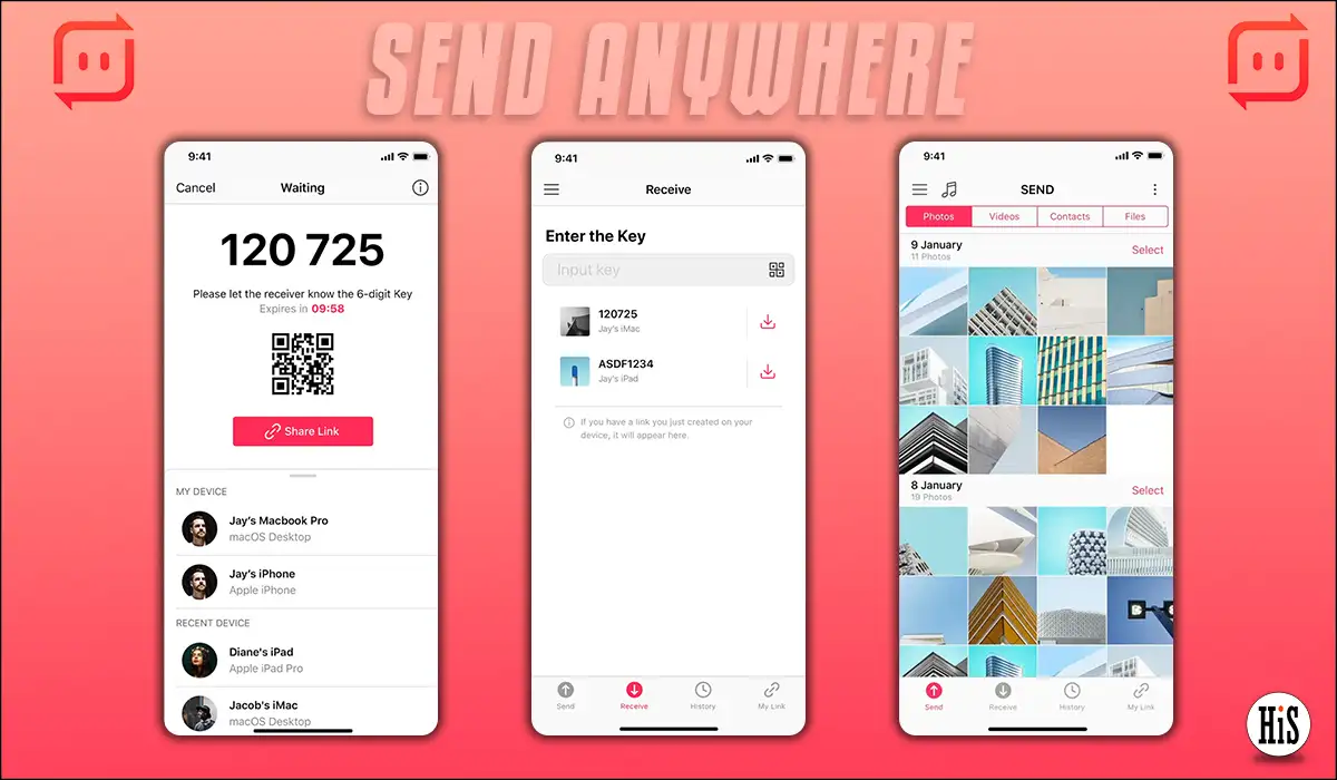 Send Anywhere File Sharing App for iOS