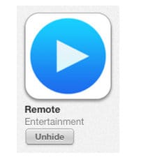 unhide purchased apps on iPhone how to