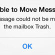 fix Unable to Move Message to trash error on iPhone 6