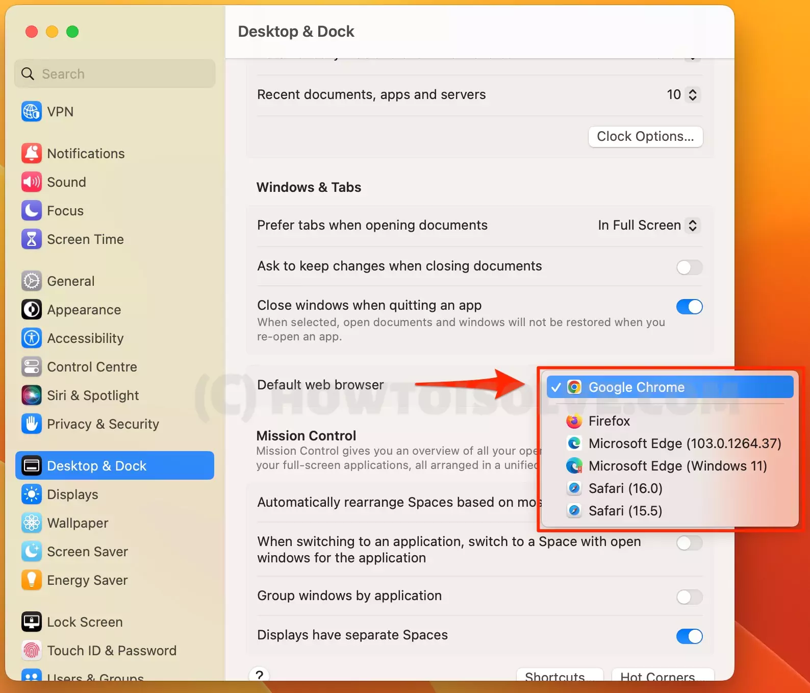 select-another-default-browser-from-mac-settings-in-macos-ventura