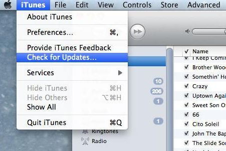 update iTunes on Mac OS X Yosemite how to manually 