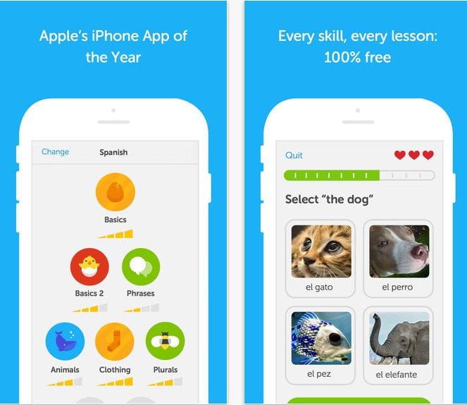 Приложения для изучения языков Duolingo для iPhone и iPad