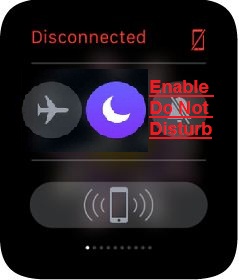 Enable or Disable apple watch Do not disturb