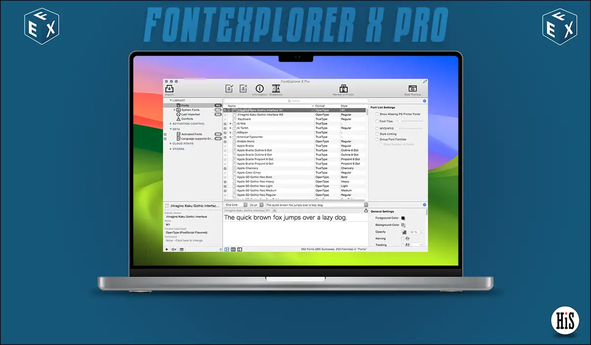 FontExplorer X-ProBest Font Manager Softwares For Mac