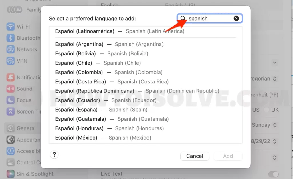 search-new-language-using-search-bar-on-mac-computer