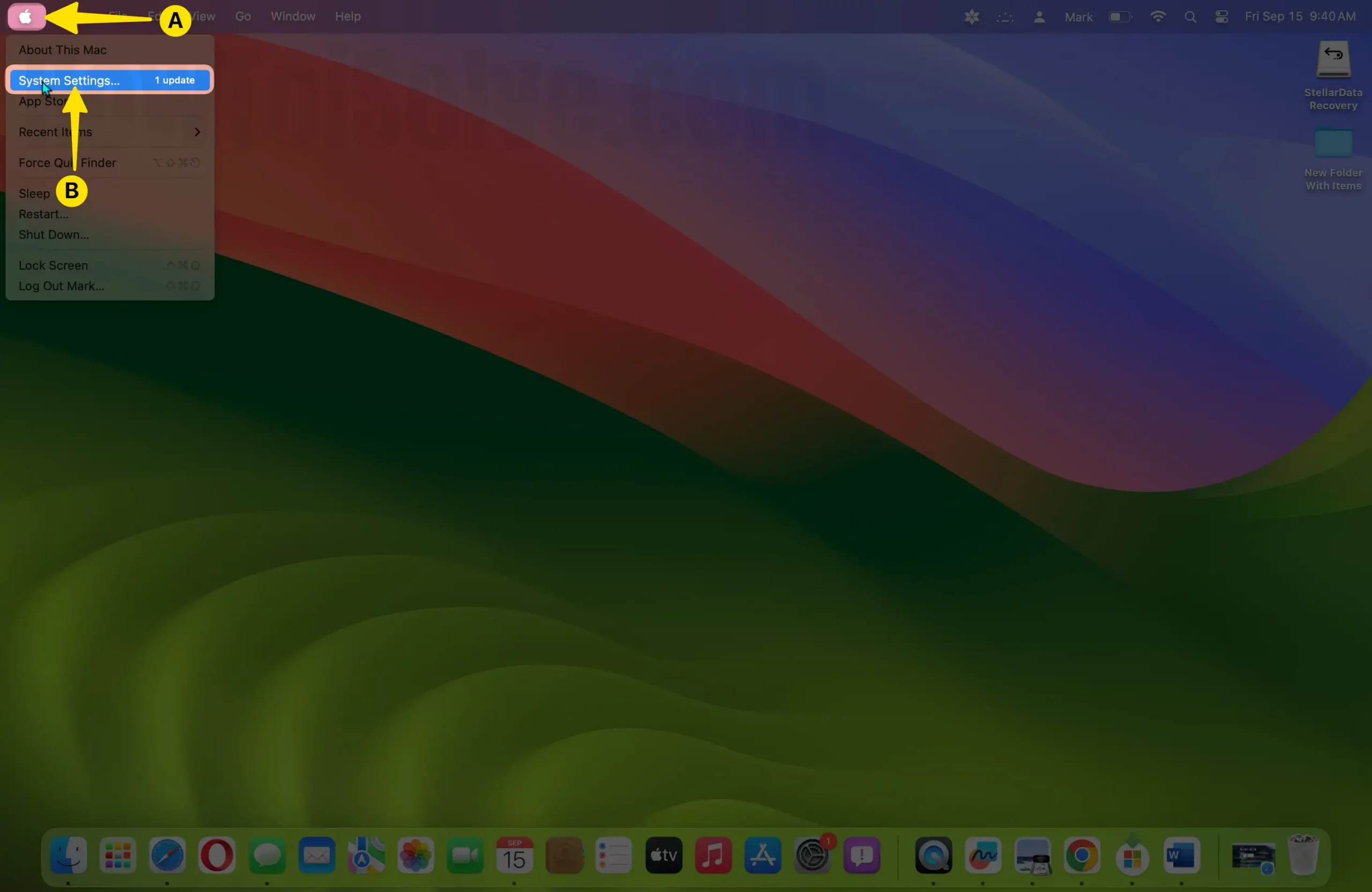 Open System Settings On Mac