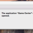 Message on cant able to access game center