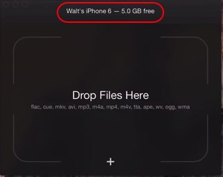 Drop file from Mac to iPhone, iPad and iPod touch