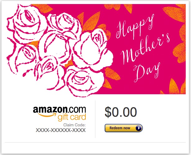 Amazon Gift card on Mother's Days: accessories gift for mother's day