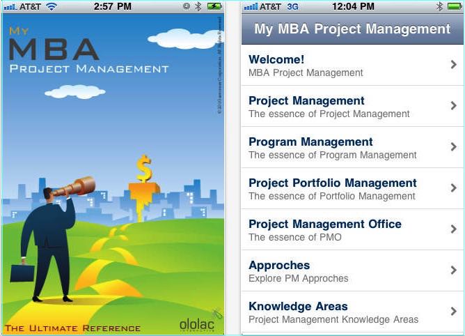 My MBA iOS Apps for project management