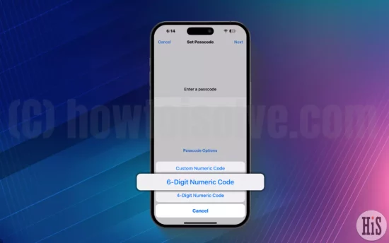 How to Set Six Digit Passcode iPhone and iPad