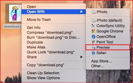 Customize folder on Mac OS X Yosemite by set picture