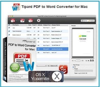 Best PDF to Word converter for Mac 2015: OS X Yosemite supports