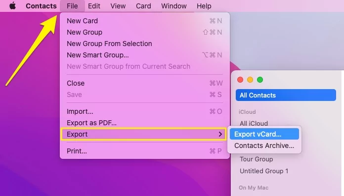 export-contacts-from-mac-app