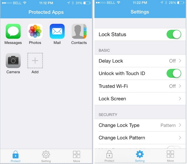 Lock individual app on iPhone, iPad running on IOS 8/ 7