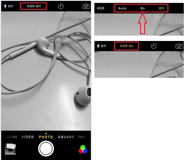 Increase iPhone 6 camera brightness on iOS 8/7