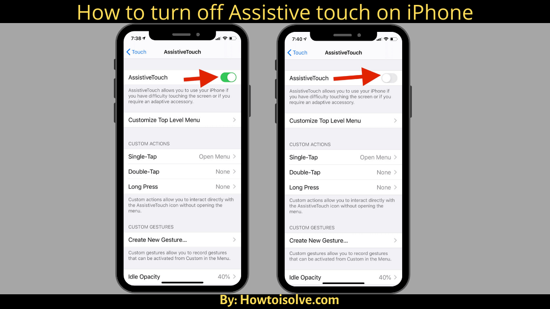 Get How to turn off Assistivetouch on iPhone iOS 13