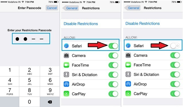 How to hiding safari app on iPhone 6, 6 Plus, iPhone 5S,5 or iPad Air, iPad Mini