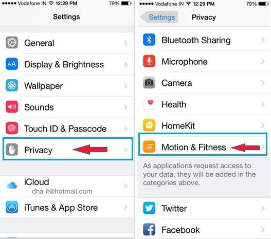 health app not counting steps on iPhone 6, 6 Plus
